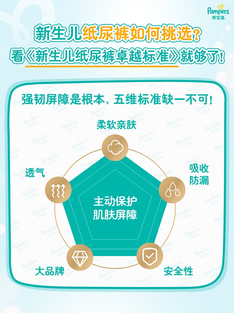 新生儿纸尿裤挑选图文素材